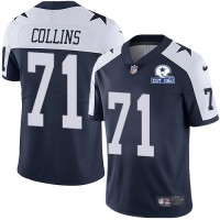 Nike Dallas Cowboys #71 La'el Collins Navy Blue Thanksgiving Men's Stitched With Established In 1960 Patch NFL Vapor Untouchable Limited Throwback Jersey