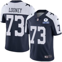 Nike Dallas Cowboys #73 Joe Looney Navy Blue Thanksgiving Men's Stitched With Established In 1960 Patch NFL Vapor Untouchable Limited Throwback Jersey