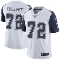Nike Dallas Cowboys #72 Travis Frederick White Men's Stitched NFL Limited Rush Jersey