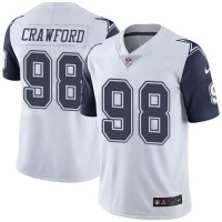 Nike Dallas Cowboys #98 Tyrone Crawford White Men's Stitched NFL Limited Rush Jersey