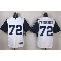 Nike Dallas Cowboys #72 Travis Frederick White Men's Stitched NFL Elite Rush Jersey