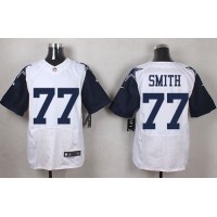 Nike Dallas Cowboys #77 Tyron Smith White Men's Stitched NFL Elite Rush Jersey