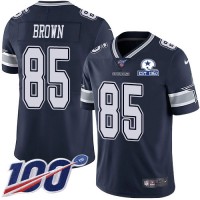 Nike Dallas Cowboys #85 Noah Brown Navy Blue Team Color Men's Stitched With Established In 1960 Patch NFL 100th Season Vapor Untouchable Limited Jersey