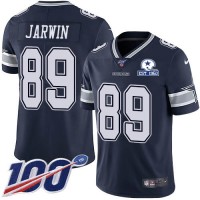 Nike Dallas Cowboys #89 Blake Jarwin Navy Blue Team Color Men's Stitched With Established In 1960 Patch NFL 100th Season Vapor Untouchable Limited Jersey