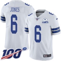 Nike Dallas Cowboys #6 Chris Jones White Men's Stitched With Established In 1960 Patch NFL 100th Season Vapor Untouchable Limited Jersey