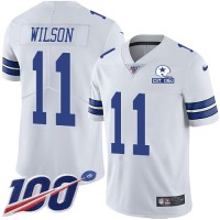 Nike Dallas Cowboys #11 Cedrick Wilson White Men's Stitched With Established In 1960 Patch NFL 100th Season Vapor Untouchable Limited Jersey