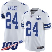 Nike Dallas Cowboys #24 Chidobe Awuzie White Men's Stitched With Established In 1960 Patch NFL 100th Season Vapor Untouchable Limited Jersey