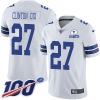 Nike Dallas Cowboys #27 Ha Ha Clinton-Dix White Men's Stitched With Established In 1960 Patch NFL 100th Season Vapor Untouchable Limited Jersey