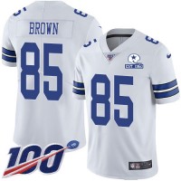 Nike Dallas Cowboys #85 Noah Brown White Men's Stitched With Established In 1960 Patch NFL 100th Season Vapor Untouchable Limited Jersey