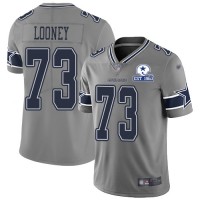 Nike Dallas Cowboys #73 Joe Looney Gray Men's Stitched With Established In 1960 Patch NFL Limited Inverted Legend Jersey