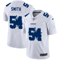 Dallas Dallas Cowboys #54 Jaylon Smith White Men's Nike Team Logo Dual Overlap Limited NFL Jersey