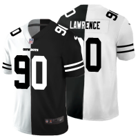 Dallas Dallas Cowboys #90 Demarcus Lawrence Men's Black V White Peace Split Nike Vapor Untouchable Limited NFL Jersey