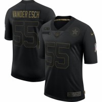 Dallas Dallas Cowboys #55 Leighton Vander Esch Nike 2020 Salute To Service Limited Jersey Black
