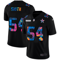 Dallas Dallas Cowboys #54 Jaylon Smith Men's Nike Multi-Color Black 2020 NFL Crucial Catch Vapor Untouchable Limited Jersey