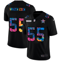 Dallas Dallas Cowboys #55 Leighton Vander Esch Men's Nike Multi-Color Black 2020 NFL Crucial Catch Vapor Untouchable Limited Jersey