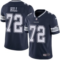 Nike Dallas Cowboys #72 Trysten Hill Navy Blue Team Color Men's Stitched NFL Vapor Untouchable Limited Jersey