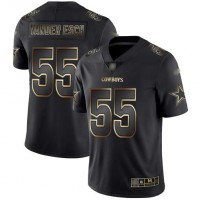 Nike Dallas Cowboys #55 Leighton Vander Esch Black/Gold Men's Stitched NFL Vapor Untouchable Limited Jersey
