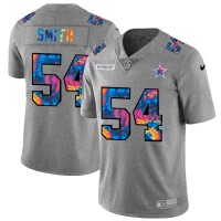 Dallas Dallas Cowboys #54 Jaylon Smith Men's Nike Multi-Color 2020 NFL Crucial Catch NFL Jersey Greyheather