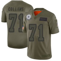 Nike Dallas Cowboys #71 La'el Collins Camo Men's Stitched NFL Limited 2019 Salute To Service Jersey