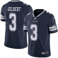 Nike Dallas Cowboys #3 Garrett Gilbert Navy Blue Team Color Men's Stitched NFL Vapor Untouchable Limited Jersey