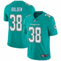 Nike Miami Dolphins #38 Brandon Bolden Aqua Green Team Color Men's Stitched NFL Vapor Untouchable Limited Jersey