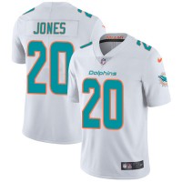 Nike Miami Dolphins #20 Reshad Jones White Men's Stitched NFL Vapor Untouchable Limited Jersey