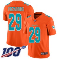 Nike Miami Dolphins #29 Minkah Fitzpatrick Orange Men's Stitched NFL Limited Inverted Legend 100th Season Jersey
