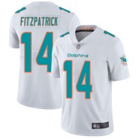 Nike Miami Dolphins #14 Ryan Fitzpatrick White Men's Stitched NFL Vapor Untouchable Limited Jersey