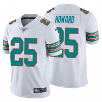 Nike Miami Dolphins #25 Xavien Howard White Alternate Men's Stitched NFL 100th Season Vapor Untouchable Limited Jersey