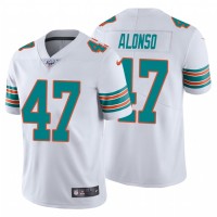 Nike Miami Dolphins #47 Kiko Alonso White Alternate Men's Stitched NFL 100th Season Vapor Untouchable Limited Jersey