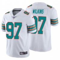 Nike Miami Dolphins #97 Christian Wilkins White Alternate Men's Stitched NFL 100th Season Vapor Untouchable Limited Jersey