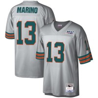 Miami Miami Dolphins #13 Dan Marino Mitchell & Ness NFL 100 Retired Player Platinum Jersey
