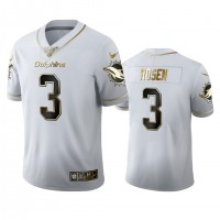 Miami Miami Dolphins #3 Josh Rosen Men's Nike White Golden Edition Vapor Limited NFL 100 Jersey