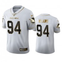 Miami Miami Dolphins #94 Christian Wilkins Men's Nike White Golden Edition Vapor Limited NFL 100 Jersey