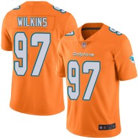 Nike Miami Dolphins #97 Christian Wilkins Orange Men's Stitched NFL Limited Rush Jersey