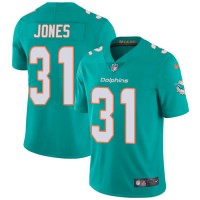Nike Miami Dolphins #31 Byron Jones Aqua Green Team Color Men's Stitched NFL Vapor Untouchable Limited Jersey