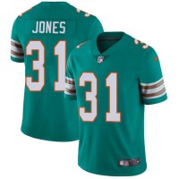 Nike Miami Dolphins #31 Byron Jones Aqua Green Alternate Men's Stitched NFL Vapor Untouchable Limited Jersey