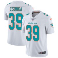 Nike Miami Dolphins #39 Larry Csonka White Men's Stitched NFL Vapor Untouchable Limited Jersey