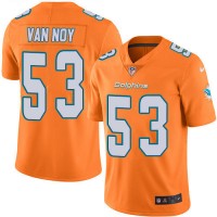 Nike Miami Dolphins #53 Kyle Van Noy Orange Men's Stitched NFL Limited Rush Jersey