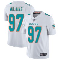Nike Miami Dolphins #97 Christian Wilkins White Men's Stitched NFL Vapor Untouchable Limited Jersey