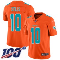 Nike Miami Dolphins #10 Kenny Stills Orange Men's Stitched NFL Limited Inverted Legend 100th Season Jersey