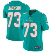 Nike Miami Dolphins #73 Austin Jackson Aqua Green Team Color Men's Stitched NFL Vapor Untouchable Limited Jersey