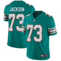 Nike Miami Dolphins #73 Austin Jackson Aqua Green Alternate Men's Stitched NFL Vapor Untouchable Limited Jersey