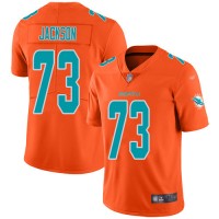 Nike Miami Dolphins #73 Austin Jackson Orange Men's Stitched NFL Limited Inverted Legend Jersey