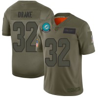 Nike Miami Dolphins #32 Kenyan Drake Camo Men's Stitched NFL Limited 2019 Salute To Service Jersey