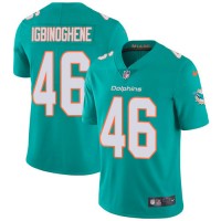 Nike Miami Dolphins #46 Noah Igbinoghene Aqua Green Team Color Men's Stitched NFL Vapor Untouchable Limited Jersey