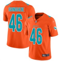 Nike Miami Dolphins #46 Noah Igbinoghene Orange Men's Stitched NFL Limited Inverted Legend Jersey