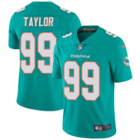 Nike Miami Dolphins #99 Jason Taylor Aqua Green Team Color Men's Stitched NFL Vapor Untouchable Limited Jersey