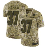 Nike Miami Dolphins #37 Myles Gaskin Camo Men's Stitched NFL Limited 2018 Salute To Service Jersey