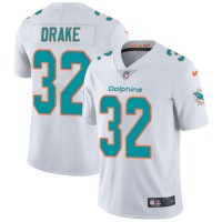 Nike Miami Dolphins #32 Kenyan Drake White Men's Stitched NFL Vapor Untouchable Limited Jersey